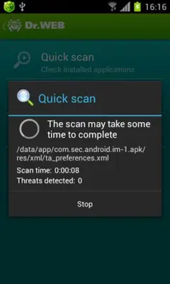 Dr.Web Security Space android App screenshot 1